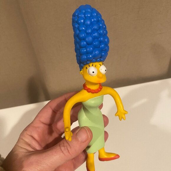 Vintage 90s Marge Simpson Bendable Figure 7" Flexible Rubber Toy‎ Collectible - Picture 1 of 3
